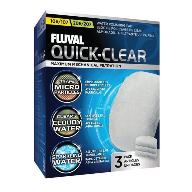 Fluval Quick Clear Pad 106/7 206/7 3 pack