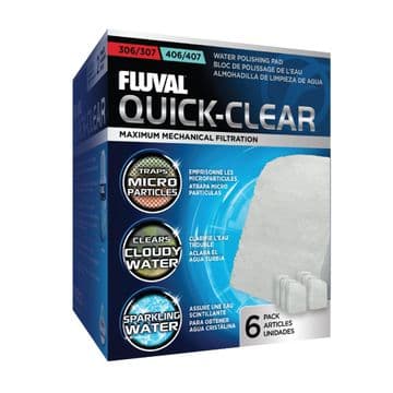 Fluval Quick Clear Pad 306/7 406/7 6 pack