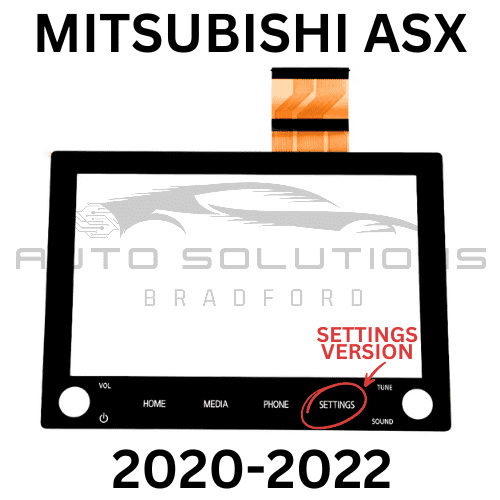 Mitsubishi ASX 2020-2022 Touch Screen Replacement (Settings Version)