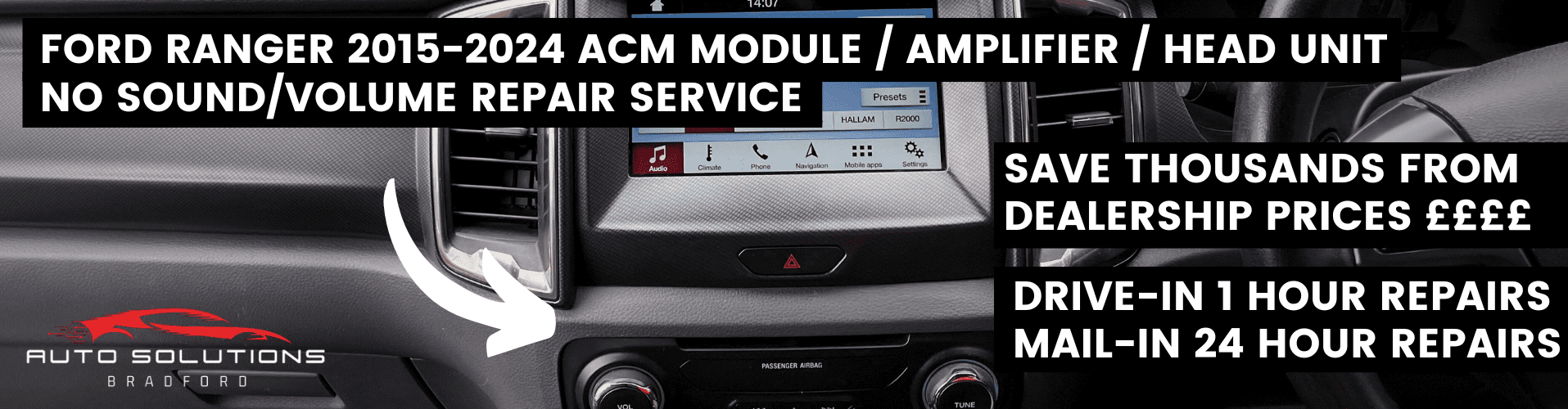 Ford Ranger No Sound ACM Module Amplifier Repair Service