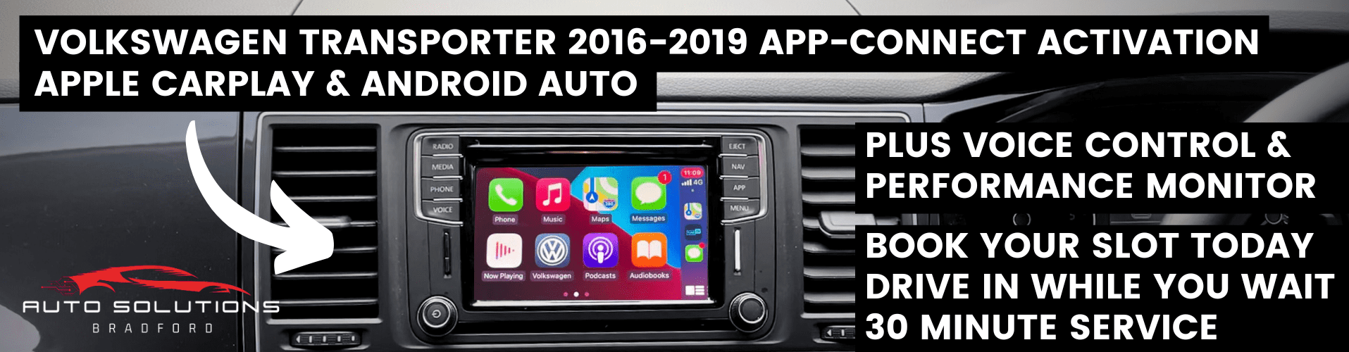 Volkswagen Transporter App-Connect CarPlay Android Auto Activation Key
