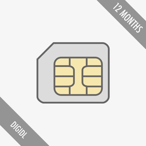 GPRS SIM 12 Months digiDL