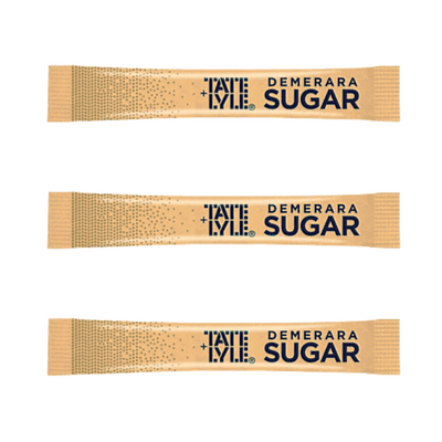 1000 Tate & Lyle Brown Demerara Sugar Sticks 2.5kg