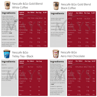 7 Sleeves (56 Cups) Nescafe &Go Coffee Mega Vend Variety Pack - 5 Best Selling Flavours