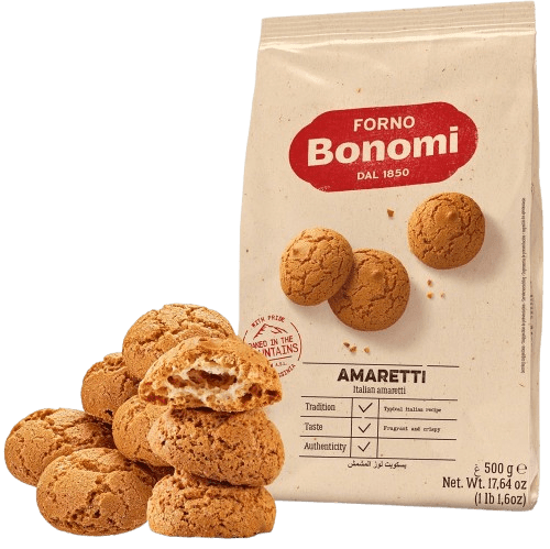 Forno Bonomi Amaretti Italian Almond Macaroon Biscuits 500g