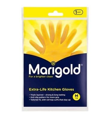 Marigold Rubber Gloves (Medium) (1 Pair)
