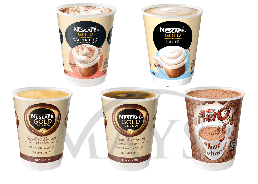 Nescafe &Go 12 Sleeves 96 Cups Mega Vend Coffee Variety Pack - 5
