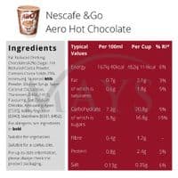 Nescafe &Go Nestle Aero Hot Chocolate