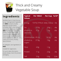 Thick and Creamy 2Go Vegetable Soup (10 Cups)