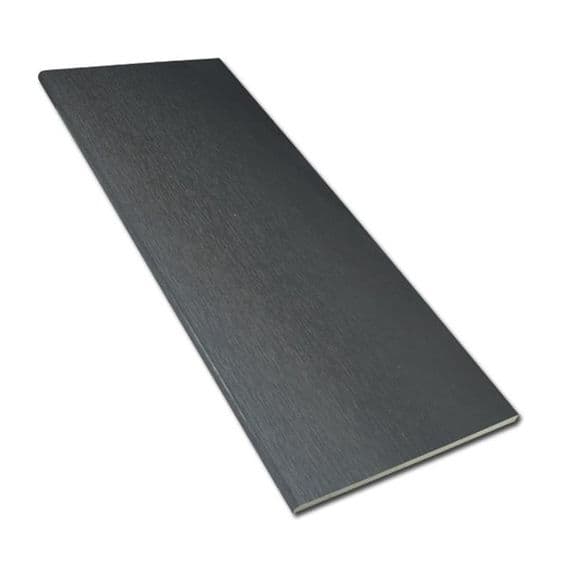 100mm Anthracite Dark Grey 9mm UPVC Soffit Board - 5m