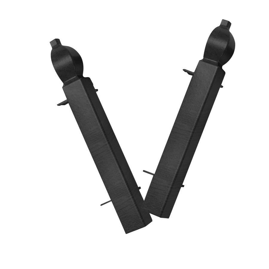 100mm Anthracite Chamfered Skirting Internal Corner 4 Pack