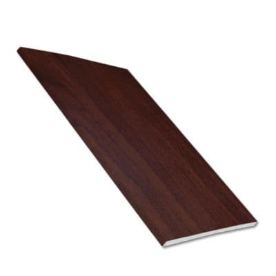 100mm Rosewood UPVC Plain 9mm Soffit Board - 5m