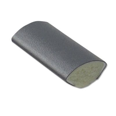12mm Slate Grey Smooth uPVC Quadrant Trim - 5m RAL 7015
