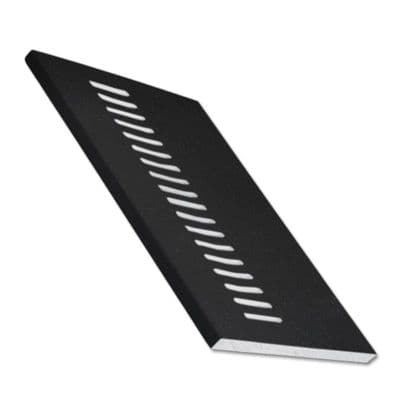 150mm Black Ash UPVC Vented Soffit Board - 5m