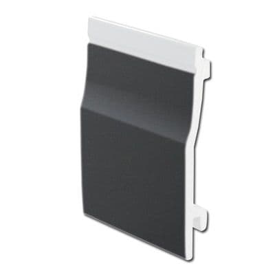 150mm Dark Grey Smooth uPVC Shiplap Cladding - 5m RAL 7016