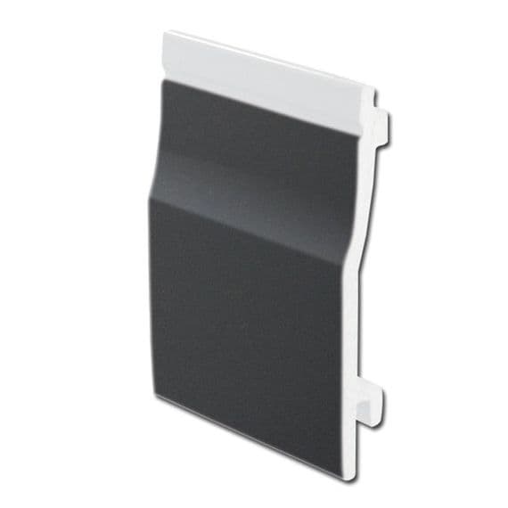 150mm Dark Grey Smooth uPVC Shiplap Cladding - 5m RAL 7016