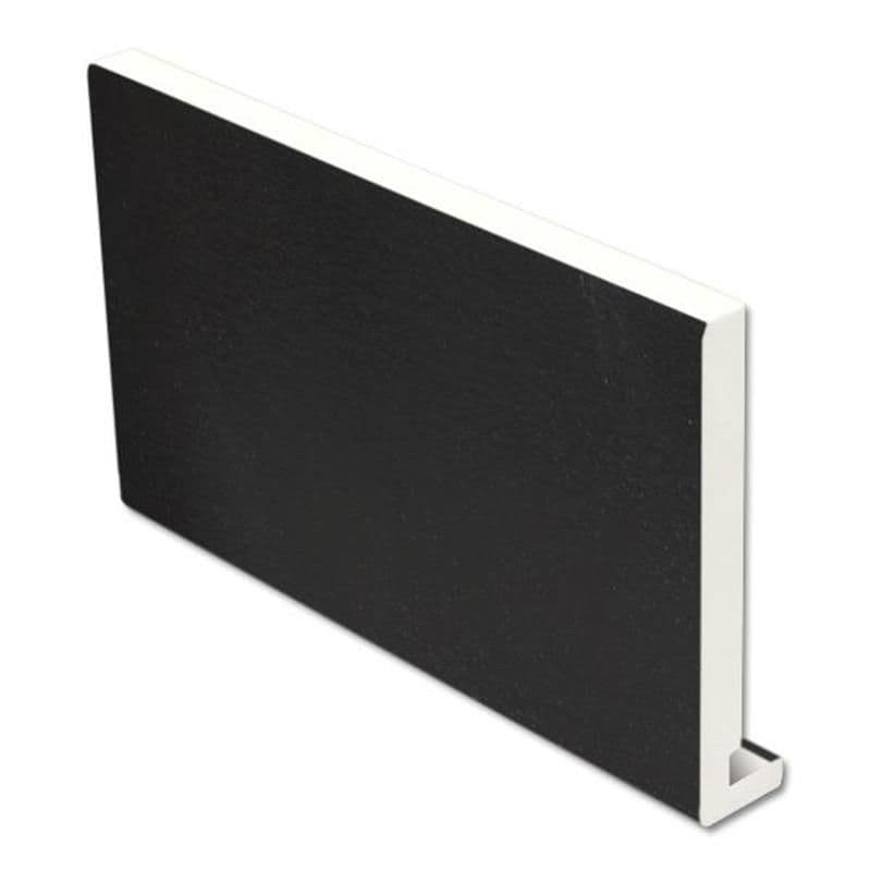 200mm Black Smooth Square Replacement Fascia Board 16mm - 5m