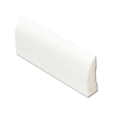 20mm Foiled White uPVC Edge Fillet Trim - 5m