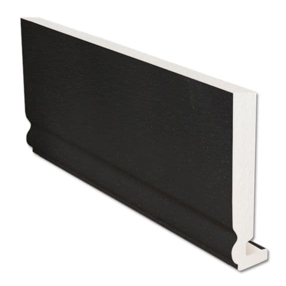 225mm Black Ash uPVC Ogee Replacement Fascia 16mm - 5m