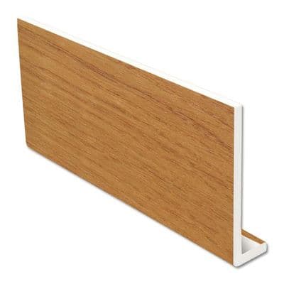 225mm Irish Oak uPVC Fascia Capping Board - 5m