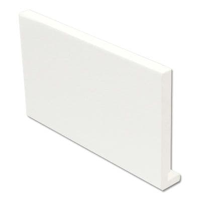 225mm White Foiled uPVC Replacement Fascia Board - 5m