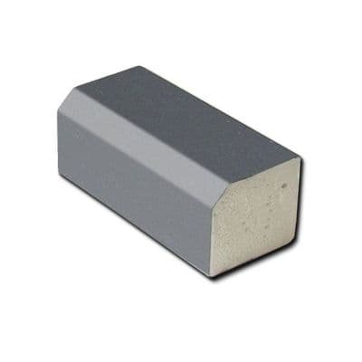 22mm x 20mm Slate Grey Smooth uPVC Rectangle Trim - 5m RAL 7015