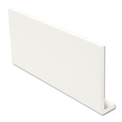 250mm White Fascia Capping Boards Square 9mm - 5m