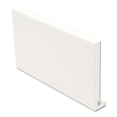 250mm White Replacement Square Fascia Board 16mm - 5mtr
