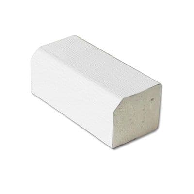 25mm Foiled White Rectangle Trim - 5m