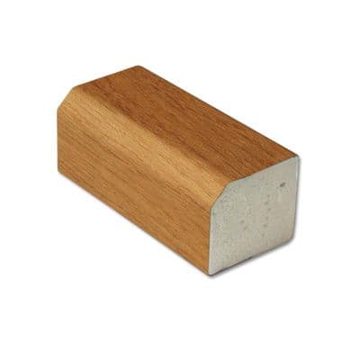 25mm x 22mm Irish Oak uPVC Rectangle Trim - 5m