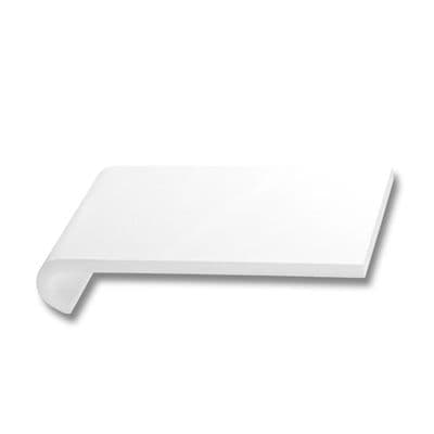 260mm White uPVC Bullnose Internal Window Sill - 5m