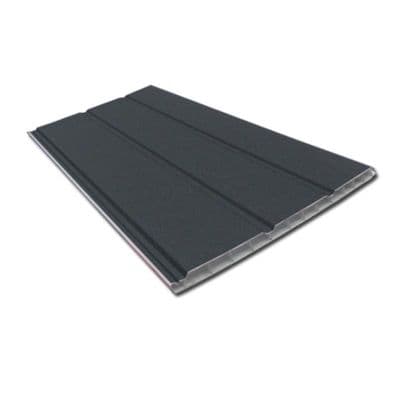 300mm Dark Grey Smooth uPVC Hollow Soffit - 5m RAL 7016