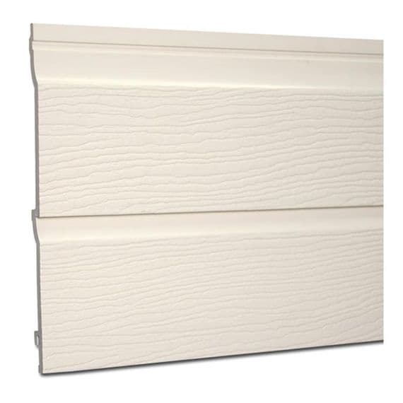 300mm Embossed Cream Double Shiplap Cladding - 5m