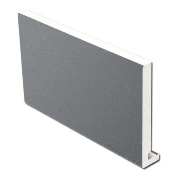 300mm Slate Grey Smooth uPVC Square Replacement Fascia Boards - 5m RAL 7015