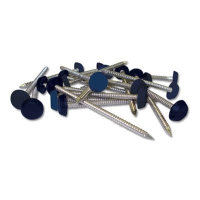 30mm Royal Blue Plastic Headed Pins Box Qty 250