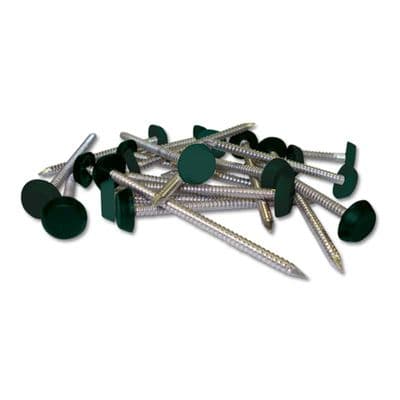 30mm Rustic Green Plastic Headed Pins Box 250 Qty