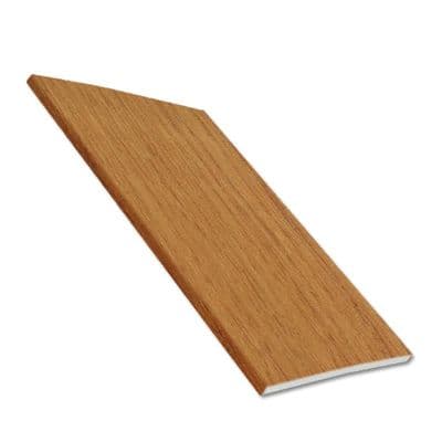 400mm Irish Oak uPVC Plain Soffit Boards - 5m