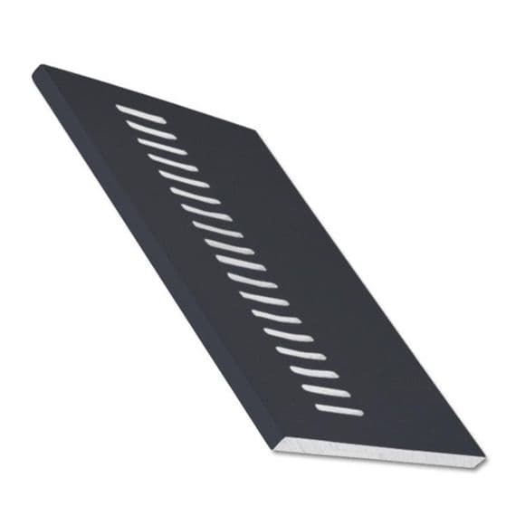 405mm Dark Grey Smooth uPVC Vented Soffit - 5m RAL 7016