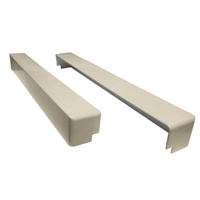 500mm Cream 90 Degree External Fascia Corner Trim Double Ended