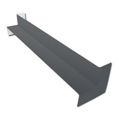 500mm Plain Grey Anthracite Smooth Internal Fascia Corner Double Ended