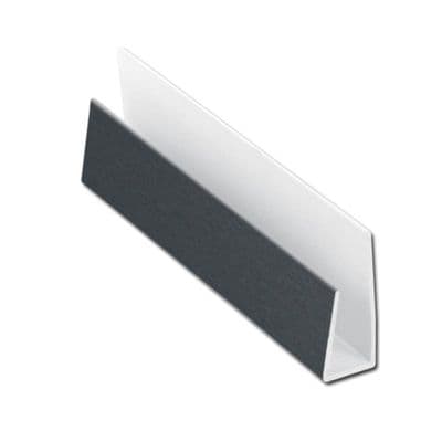 Anthracite Grey Soffit J Edge Trim - 5m