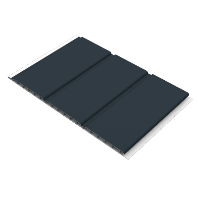 Anthracite Woodgrain Hollow Soffit