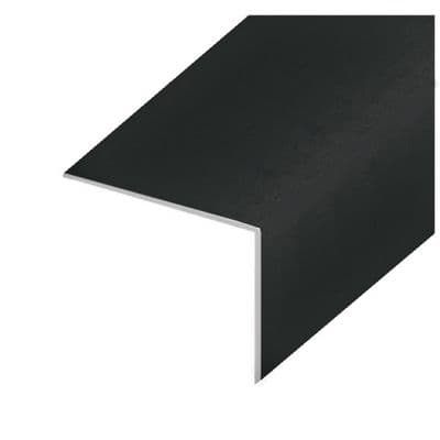 Black Ash PVC 25mm x 25mm Rigid Angle - 5m
