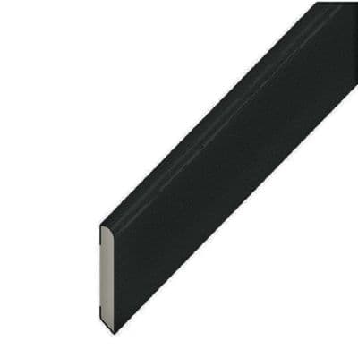 Black Ash PVC 30mm Finishing Trim - 5m