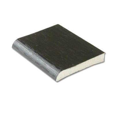 Black Ash PVC Flat Back Architrave 90mm - 5m