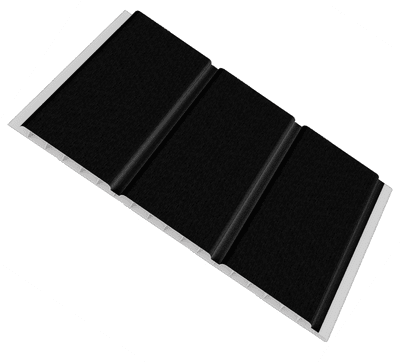 Black Ash Woodgrain Hollow Soffit