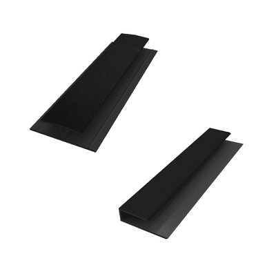 Black Ash Woodgrain Soffit Trims