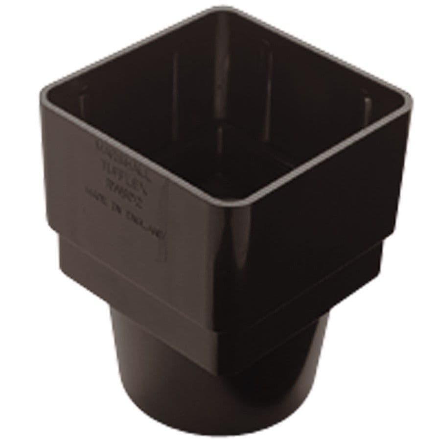 Black Down Pipe Connector Square to Round