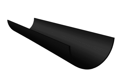 Black Round UPVC Gutter & Fittings