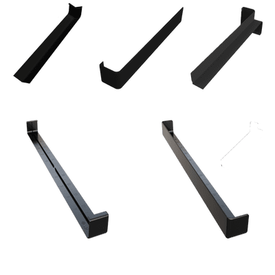 Black Smooth Fascia Trims